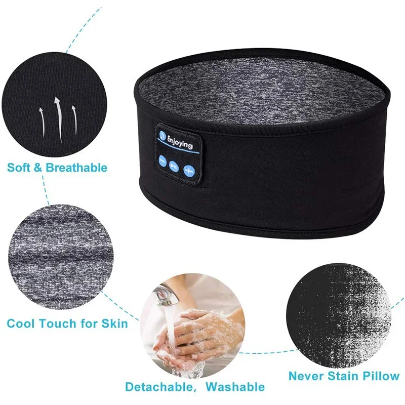 Sleep Mask Headphones Bluetooth - Headphone Bluetooth Fone untuk Tidur, Masker