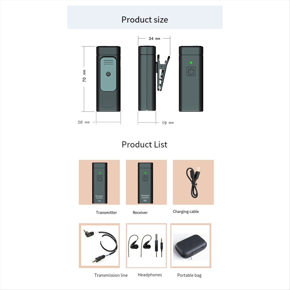 In Ear Monitors For Singers - Sistem Pemantauan Earphone Nirkabel ONGE Kit