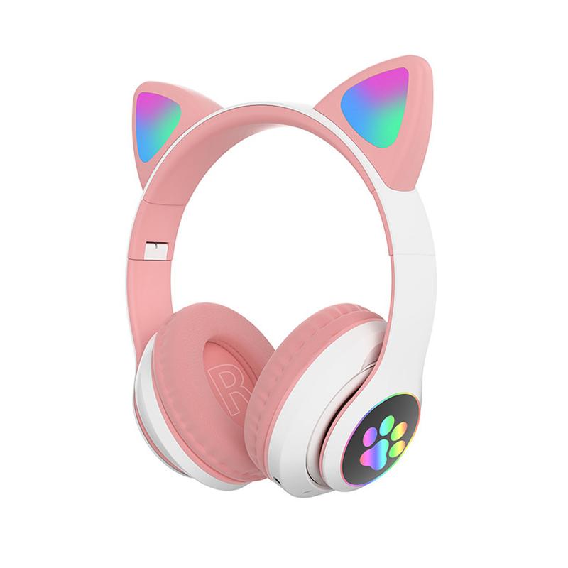 Cat Ear Bluetooth Headset Led - Headphone Bluetooth Nirkabel dengan Telinga Kucing