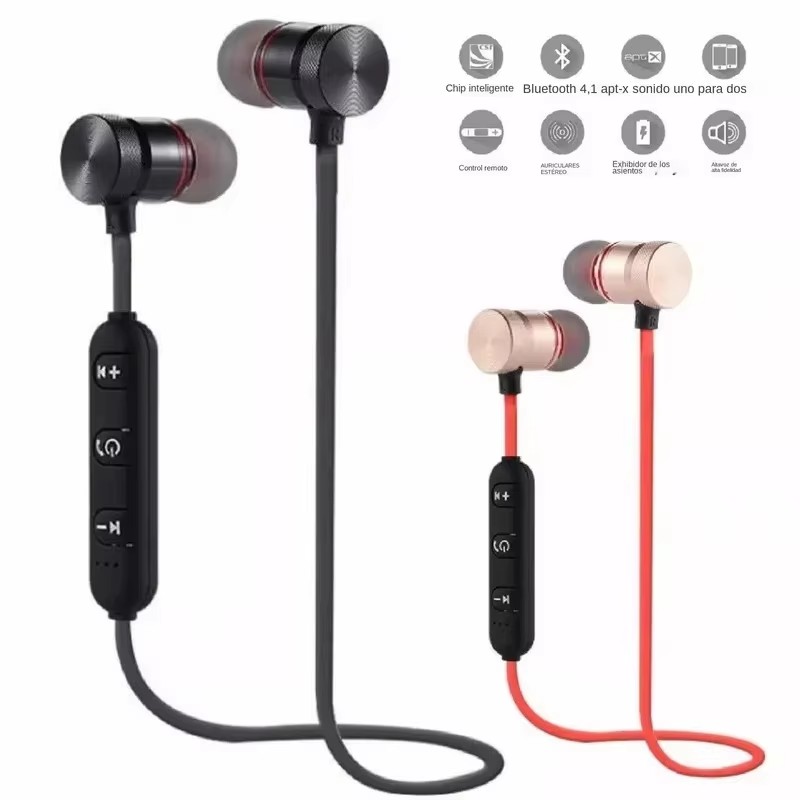 Magnetic Neckband Sports Earphones - 1/2/3/4 pasang Earphone Bluetooth dengan Tali