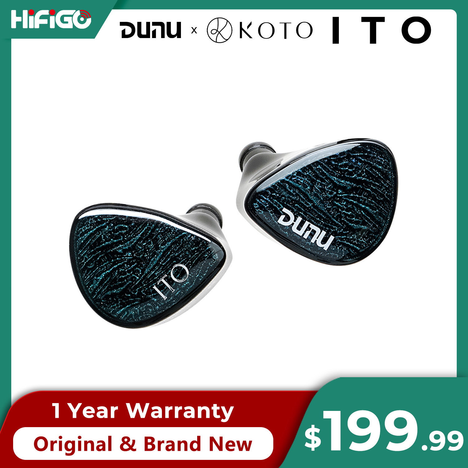 Planar Magnetic Iem Earphones - DUNU X KOTO ITO Earphone In-ear