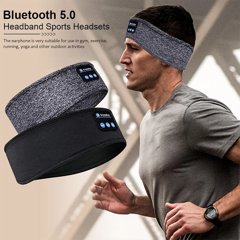Sleep Mask Headphones Bluetooth - Earphone Bluetooth Ikat Kepala Tidur Olahraga