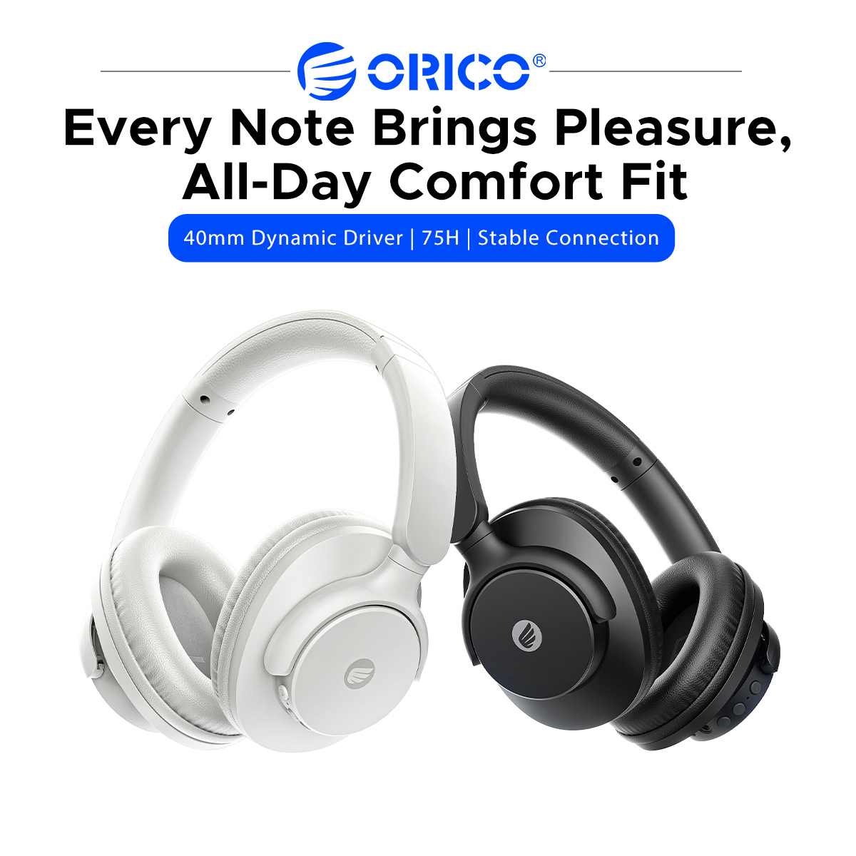 Anc Wireless Over Ear Headphones - Headphone Bluetooth Nirkabel ORICO Over-Ear dengan