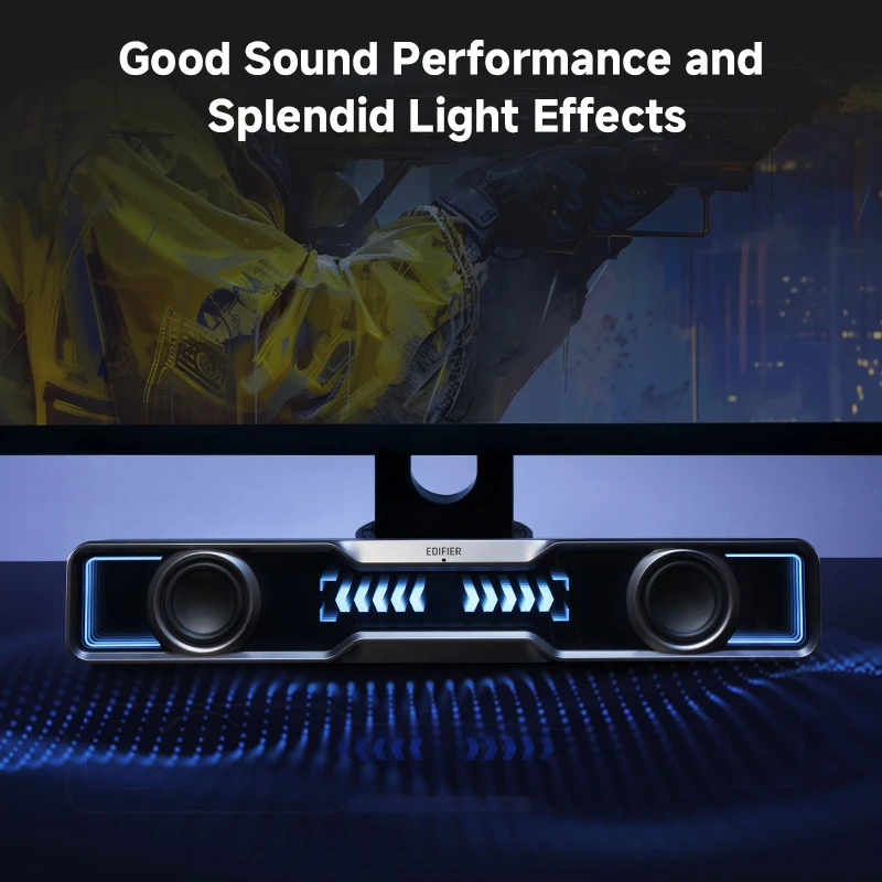 Speaker Komputer Edifier QS30, - Rgb Computer Soundbar For Pc ulasan dan harga