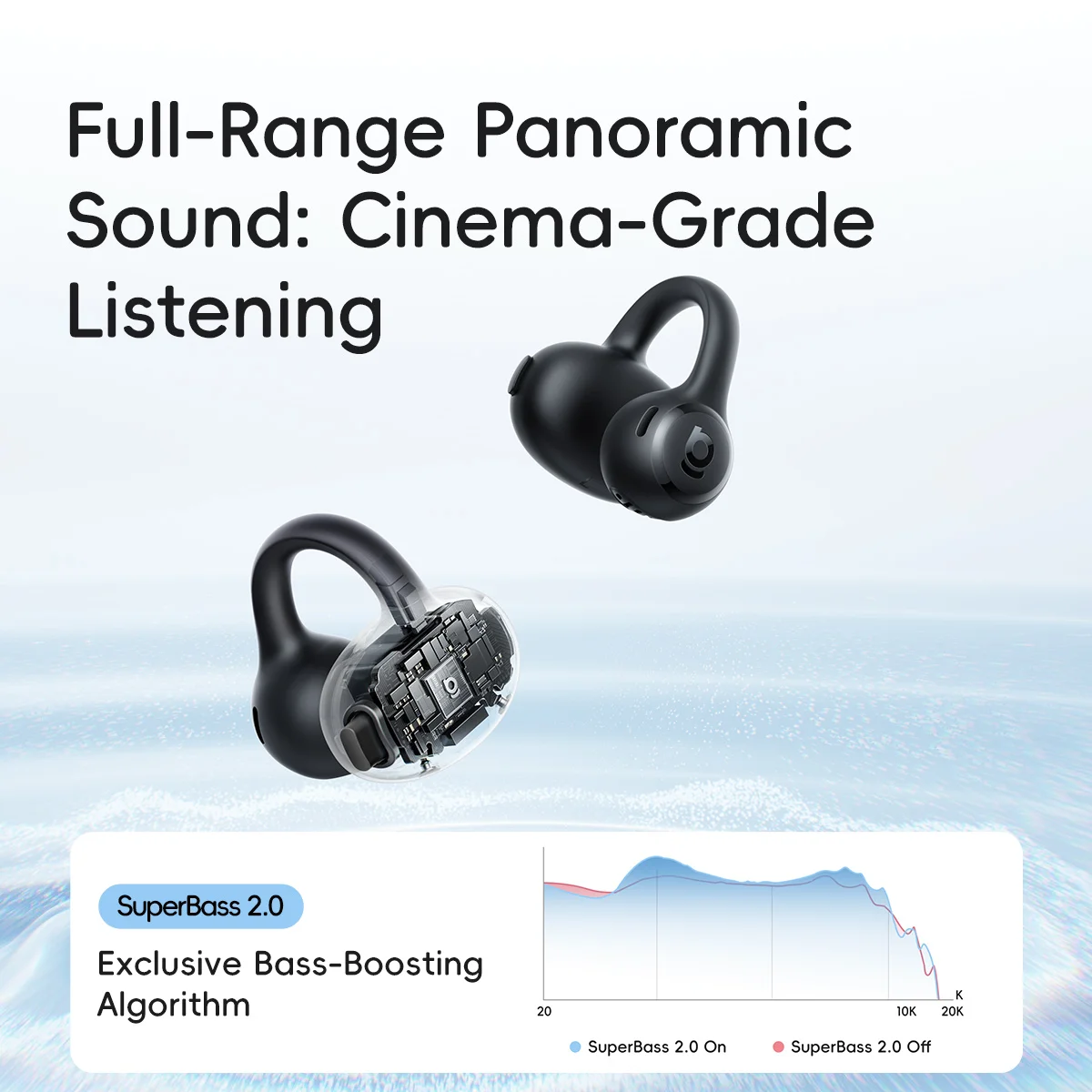 Baseus Bass BC1 Lite Earbuds O - Open Ear Air Conduction Headphones ulasan dan harga
