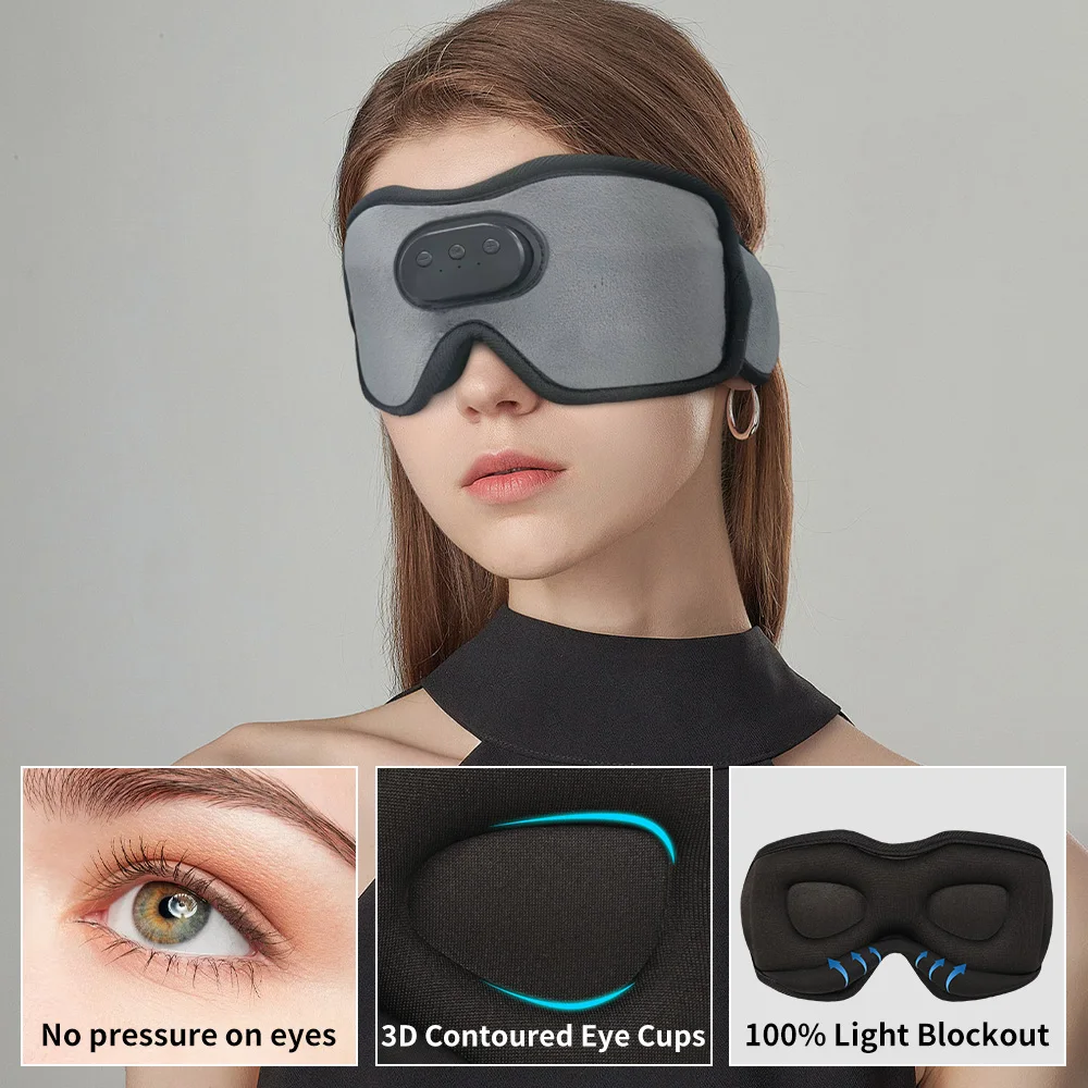 Headphone Masker Mata Tidur Bl - Sleep Mask Headphones Bluetooth ulasan dan harga