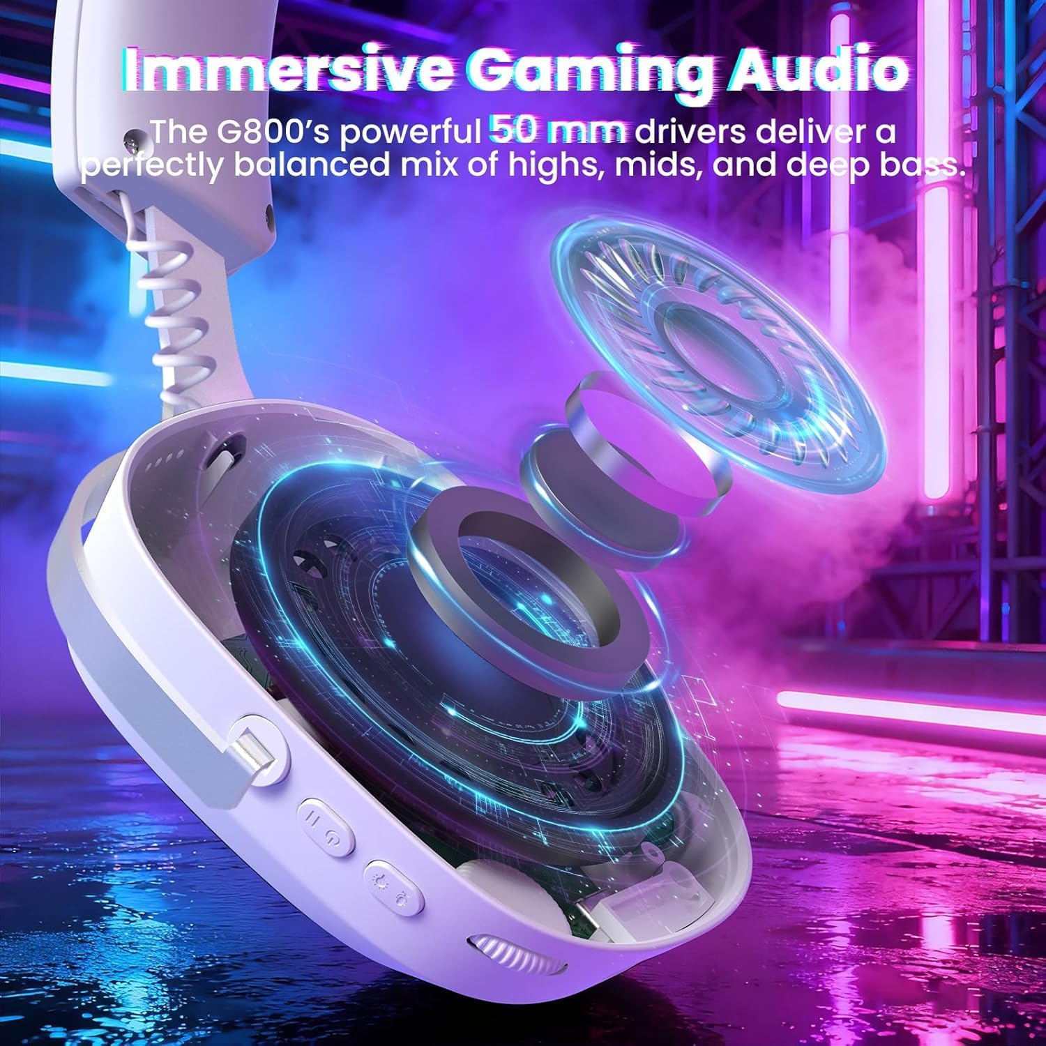 ATTACK SHARK G800 Headset Gami - Gaming Headset With Mic Rgb ulasan dan harga