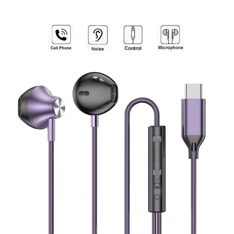Headphone Berkabel In-Ear Earp - Type C Wired Earphones With Mic ulasan dan harga
