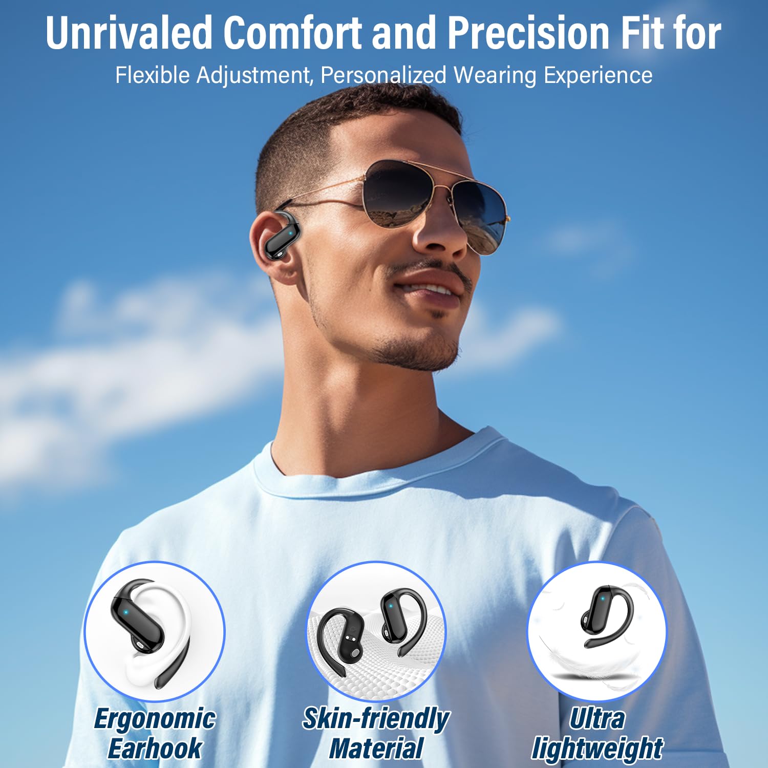Earbud Open-Ear 2026 Bluetooth - Open Ear Air Conduction Headphones ulasan dan harga