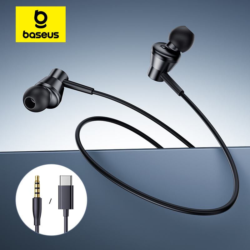 Baseus Encok CZ11/HZ11 earphon - Type C Wired Earphones With Mic ulasan dan harga