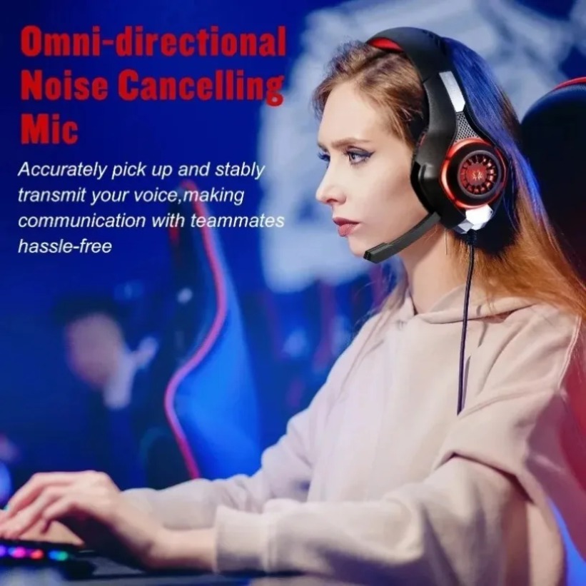 Headphone Gaming LED dengan Mi - Gaming Headset With Mic Rgb ulasan dan harga