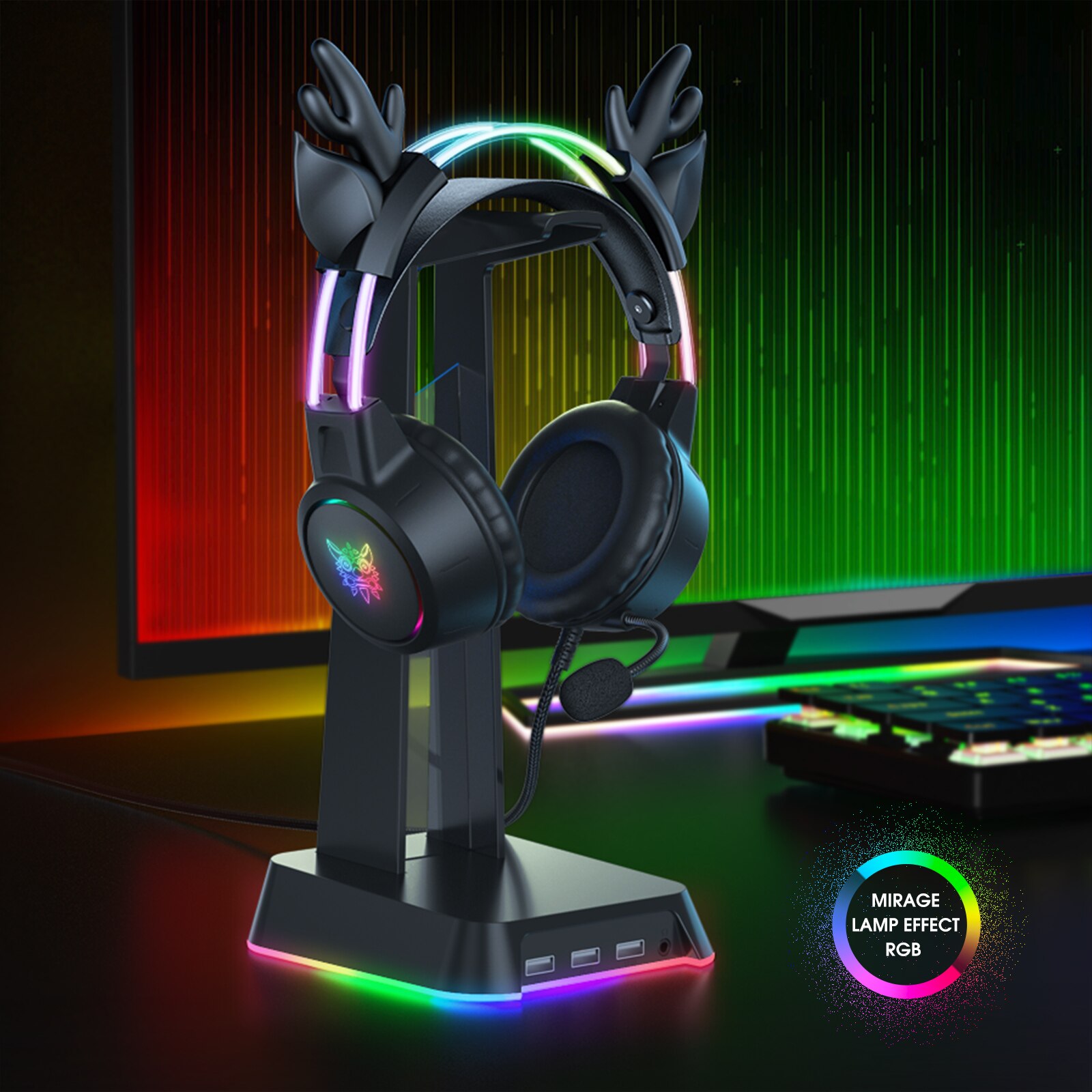 ONIKUMA Headset game dengan pe - Gaming Headset With Mic Rgb ulasan dan harga