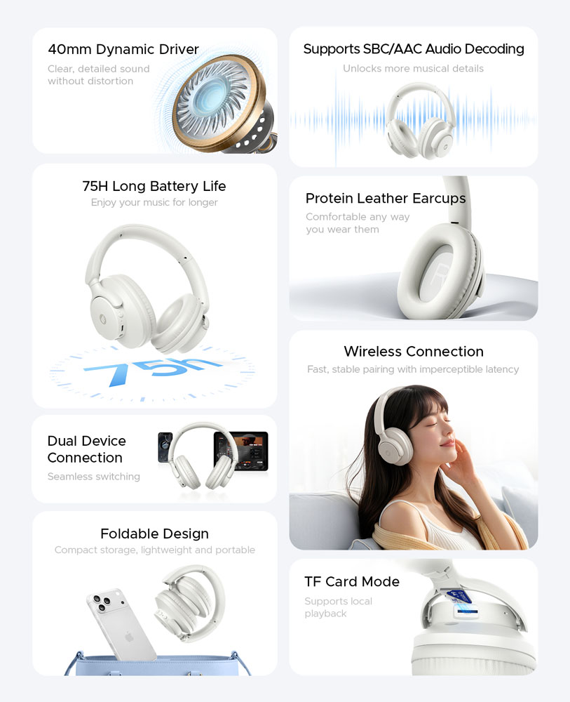 Headphone Bluetooth Nirkabel O - Anc Wireless Over Ear Headphones ulasan dan harga