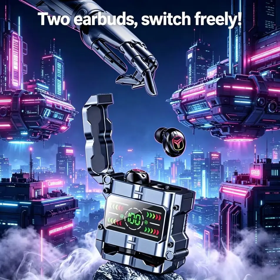Mecha TWS Bluetooth 5.3 Gaming - Gaming Headset With Mic Rgb ulasan dan harga