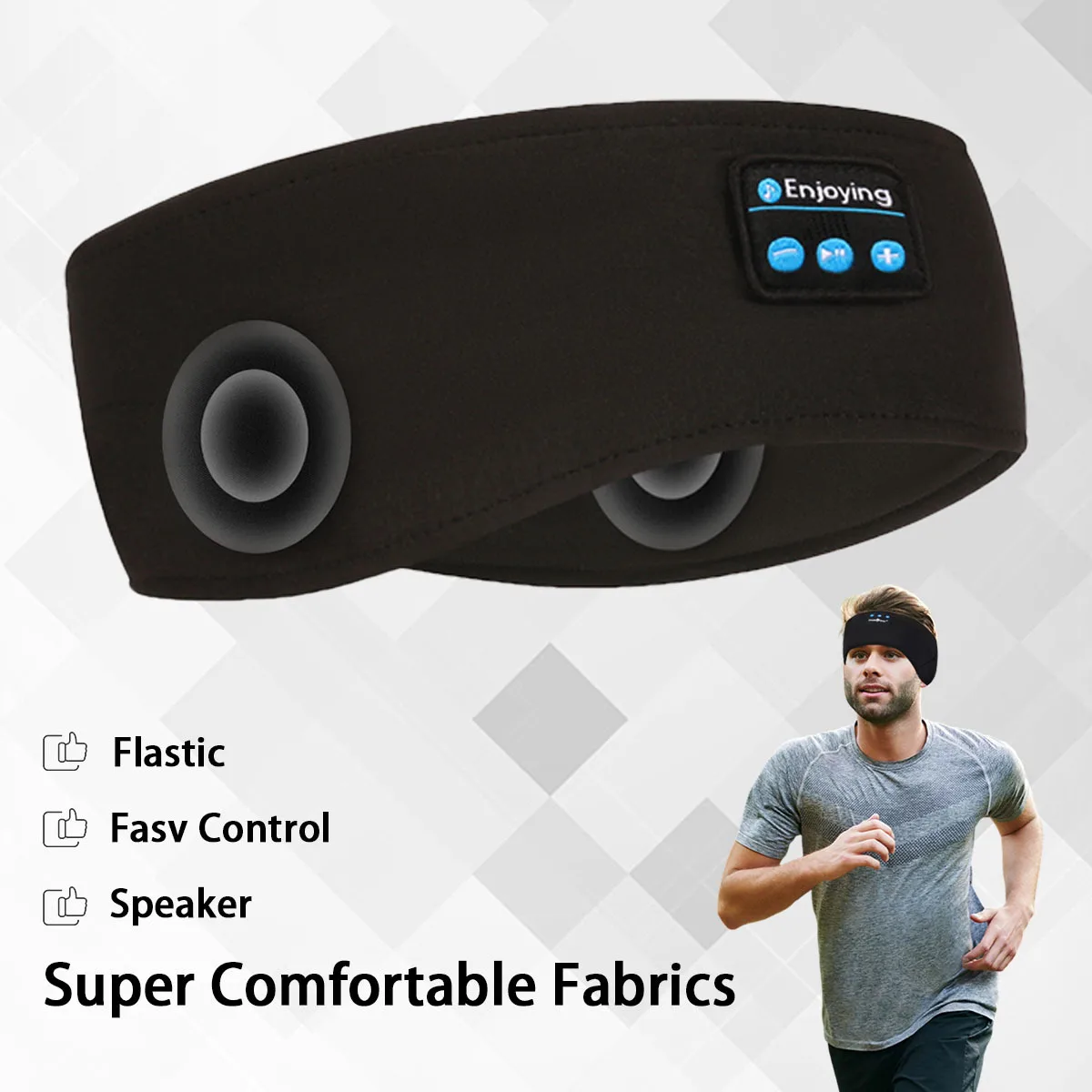 Headband Tidur Samping Olahrag - Sleep Mask Headphones Bluetooth ulasan dan harga