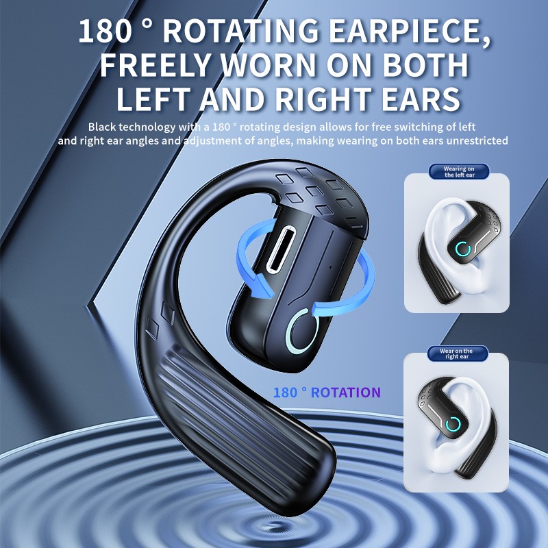 Earphone nirkabel terbuka Blue - Type C Wired Earphones With Mic ulasan dan harga