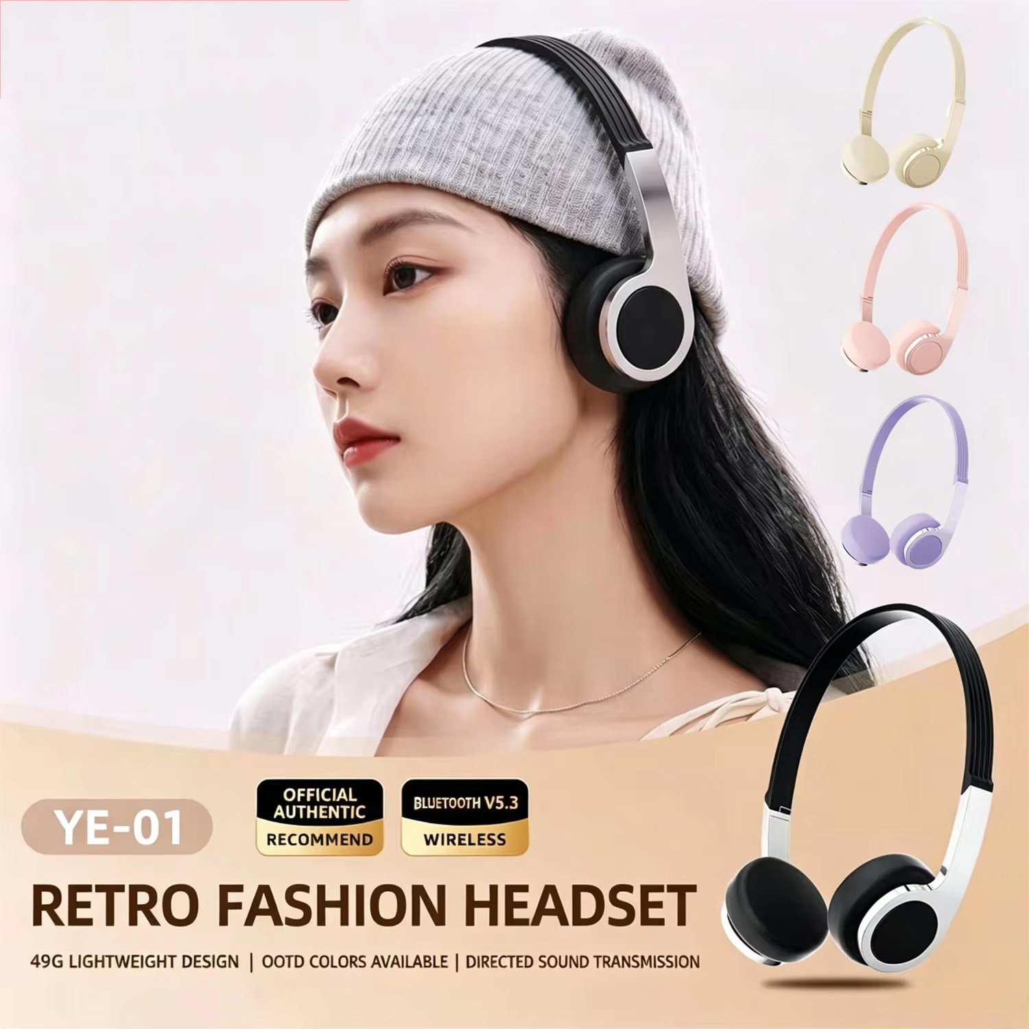 Headphone Bluetooth Over-Ear R - Anc Wireless Over Ear Headphones ulasan dan harga