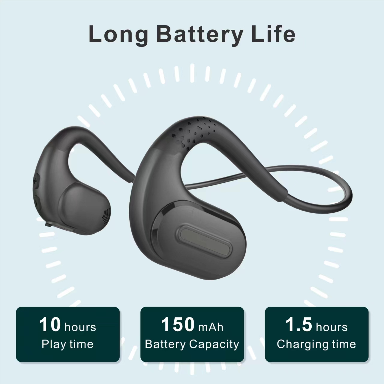 Headphone Konduksi Udara Terbu - Open Ear Air Conduction Headphones ulasan dan harga