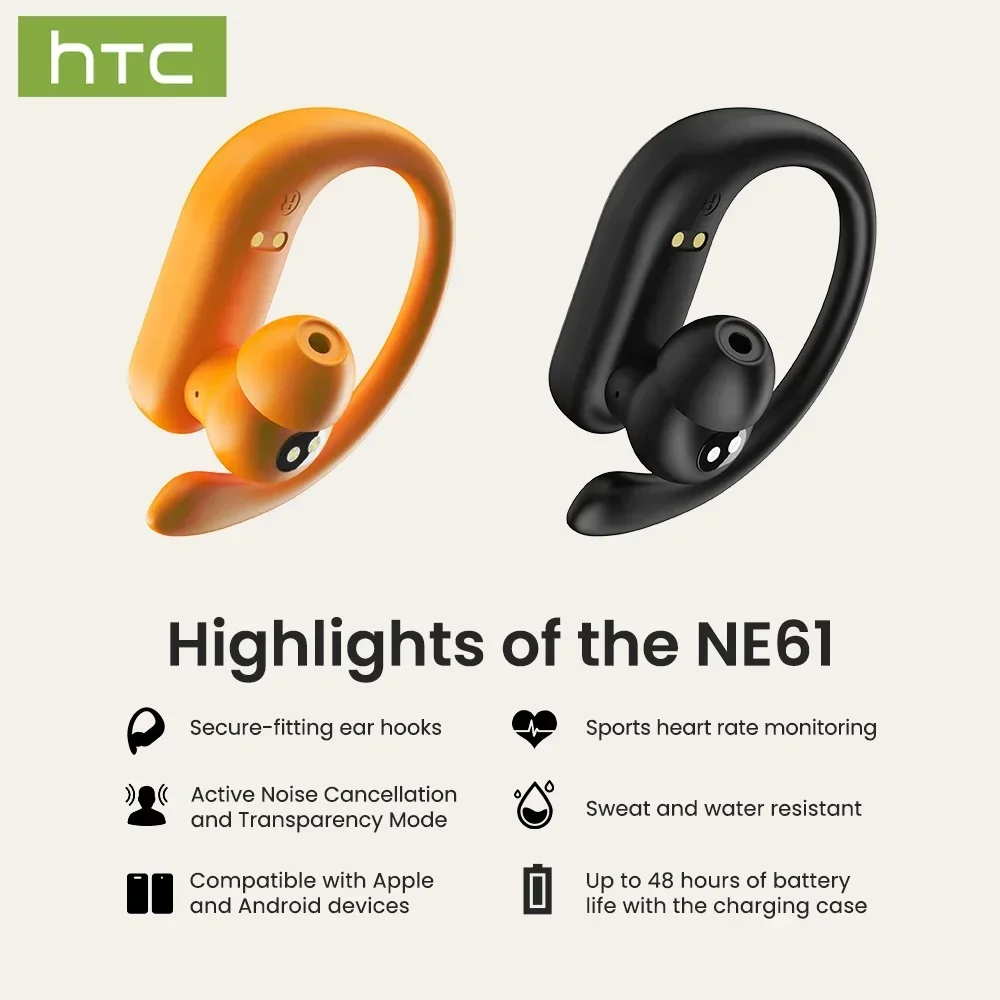 Earphone Bluetooth HTC NE61 Pe - Type C Wired Earphones With Mic ulasan dan harga