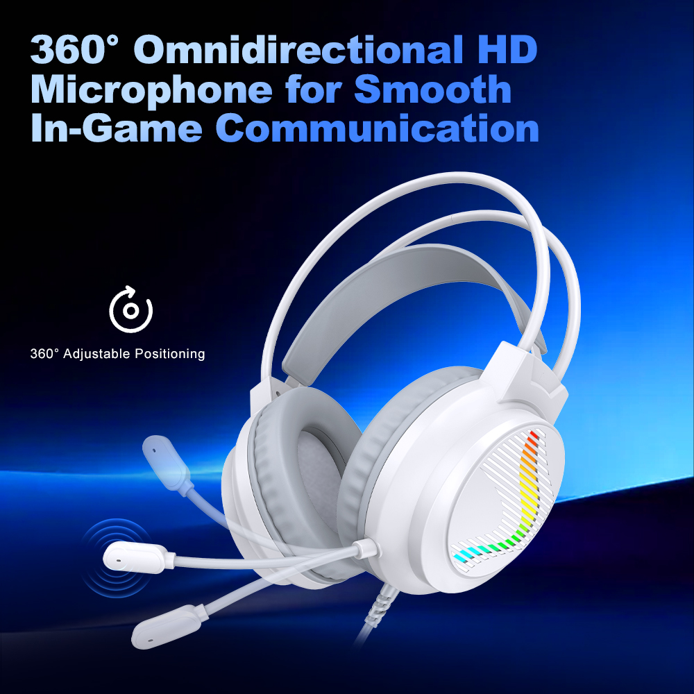 Headset Gaming Berkabel H10 de - Gaming Headset With Mic Rgb ulasan dan harga